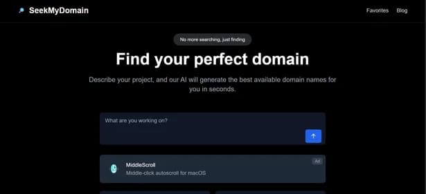 SeekMyDomain - Tool thumbnail