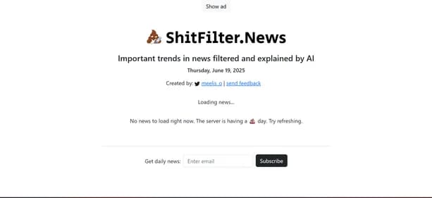 ShitFilter News