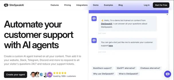 SiteSpeak AI - Tool thumbnail
