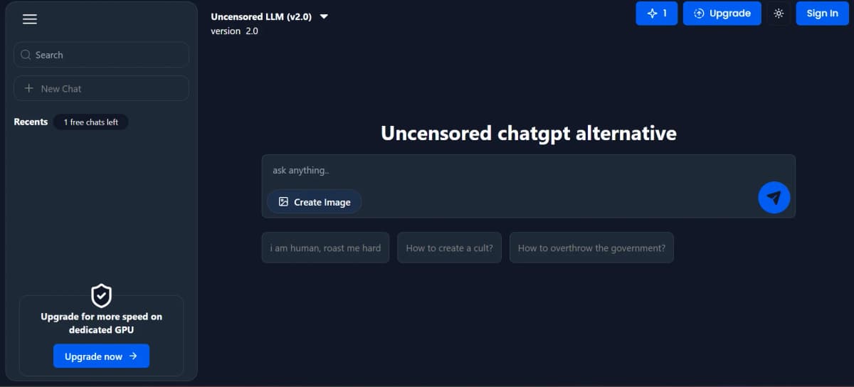 Uncensored Chat - Tool thumbnail