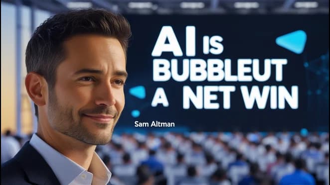Sam Altman: AI Is a Bubble—But a Net Win