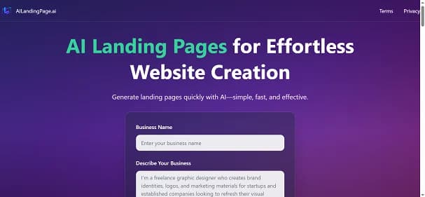 AI Landing Page AI