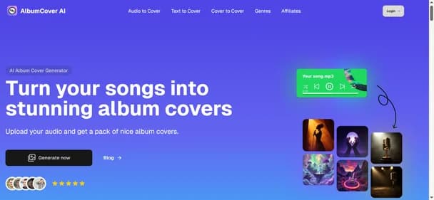 AlbumCoverAI - Tool preview