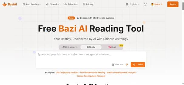 BaziAI - Tool preview