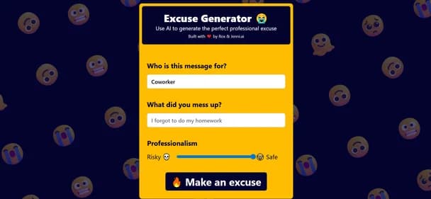 Excuses AI - Tool thumbnail