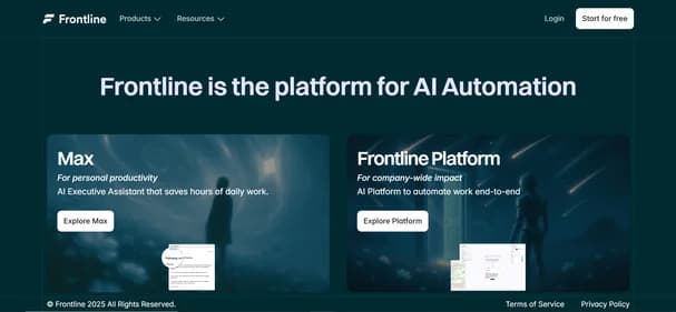Getfrontline AI - Screenshot
