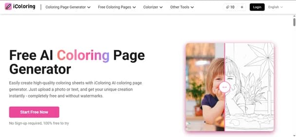 Icoloring AI - Tool thumbnail