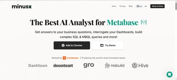 Minusx AI - Tool thumbnail