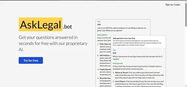 Asklegal Bot - Tool thumbnail