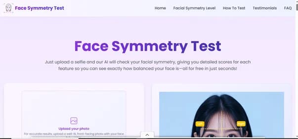 Facesymmetrytest AI - Tool thumbnail