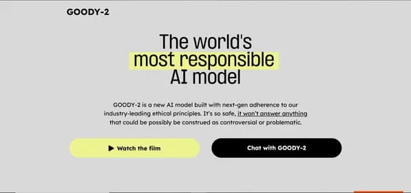 Goody2 AI - Tool thumbnail