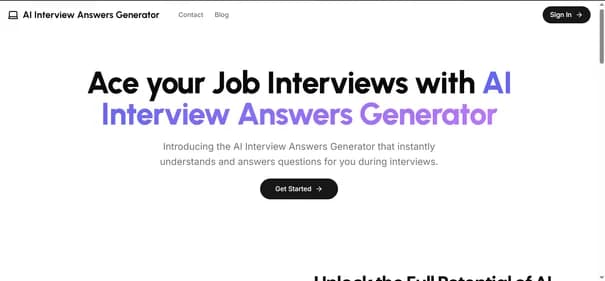 Interviewanswersgenerator Xyz - Tool thumbnail