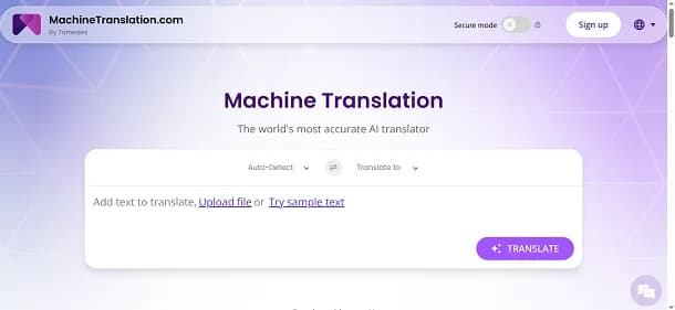 MachineTranslation AI