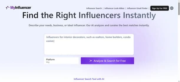 Myinfluencer Net - Tool thumbnail