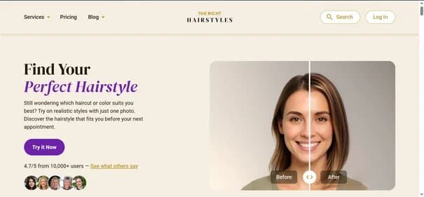 AI Hairstyle Changer & Haircut Generator - Tool preview