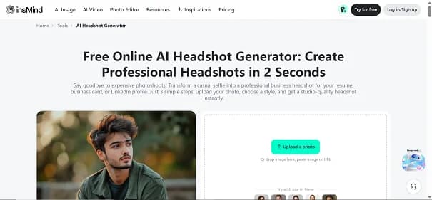 insMind AI Headshot Generator thumbnail