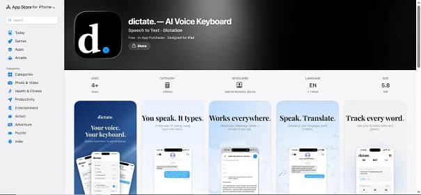 Dictate AI - Tool thumbnail