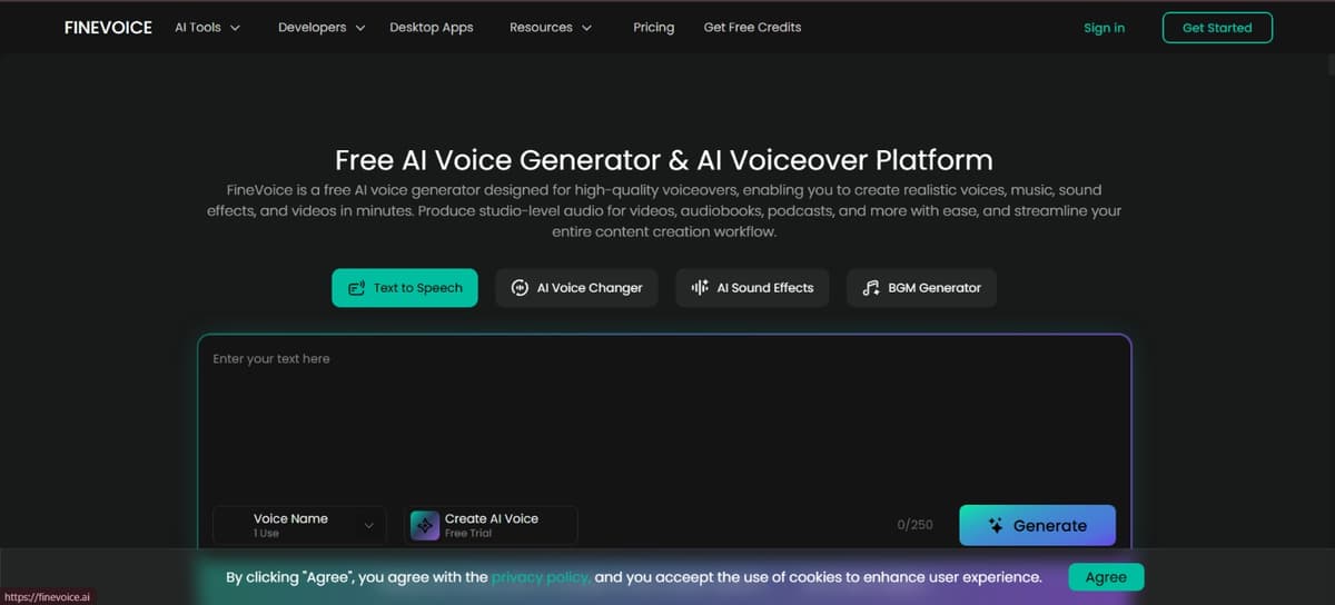 Finevoice AI - Tool thumbnail