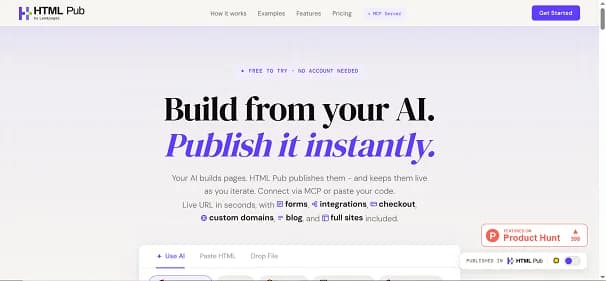 HTMLPub AI - Tool thumbnail