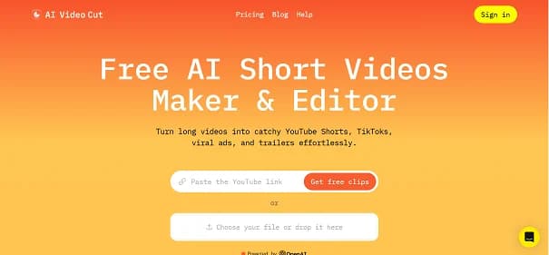 AI Video Cut - Tool preview