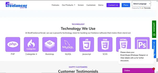 Best Freelancer Script - Tool preview