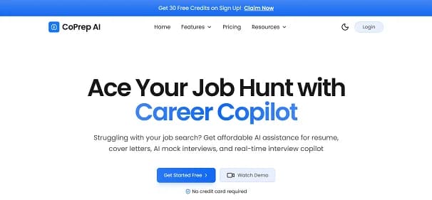 CoPrep AI - Tool preview