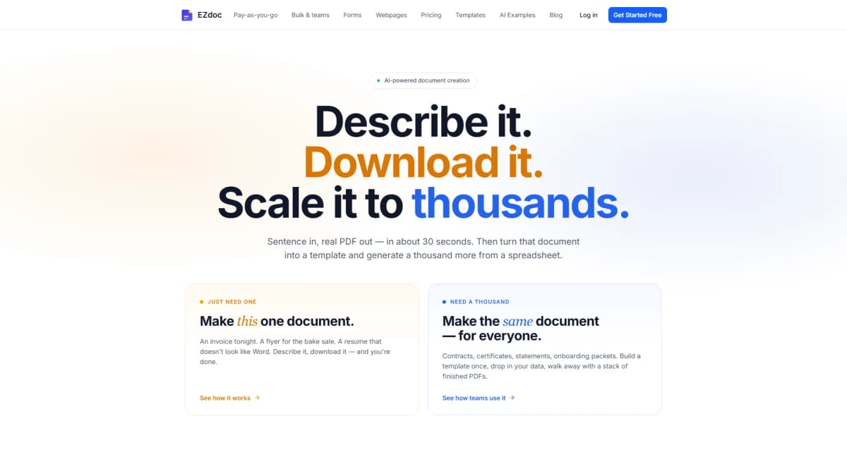EZdoc - Tool preview