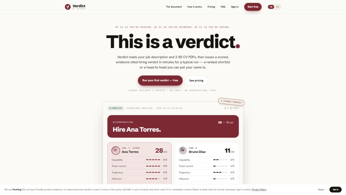 Verdict - Tool preview