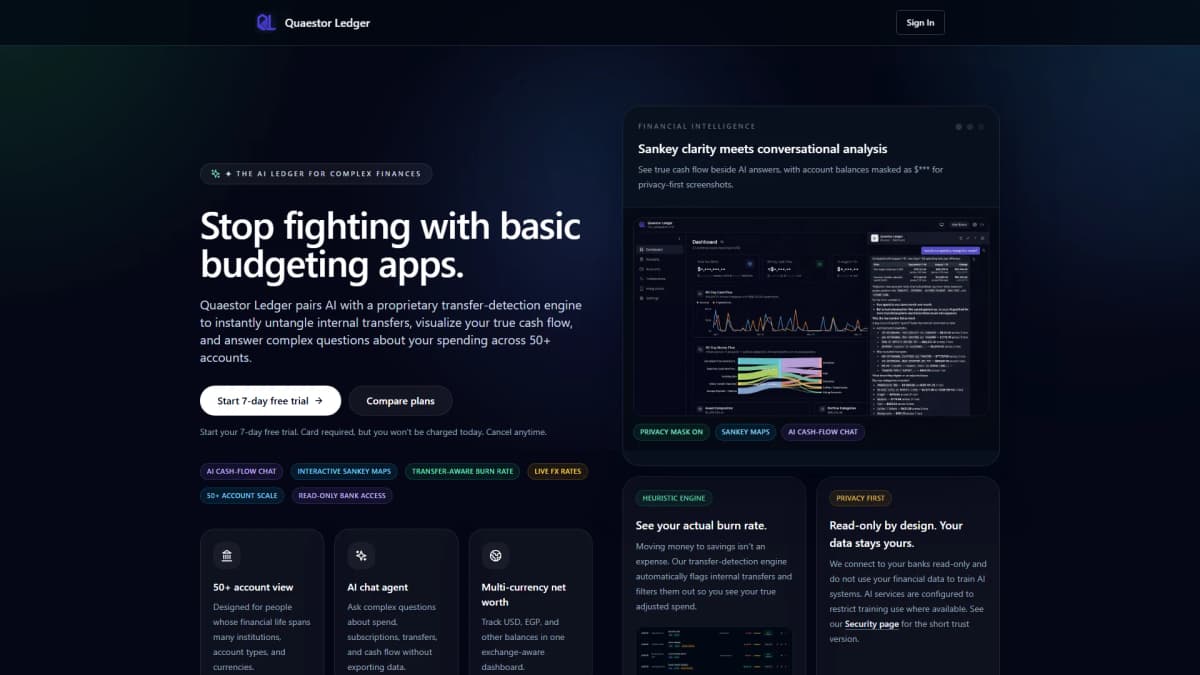Quaestor Ledger - Tool preview