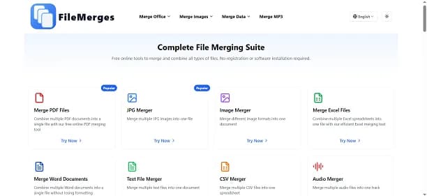 FileMerges - Tool preview