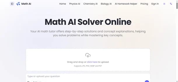 Math AI - Tool preview