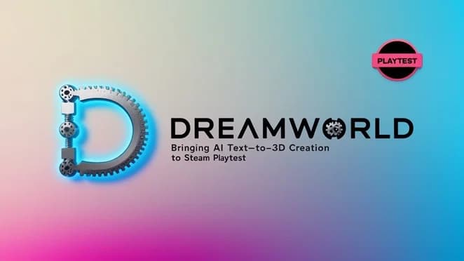 DreamWorld Brings AI Text-to-3D Creation to Steam Playtest