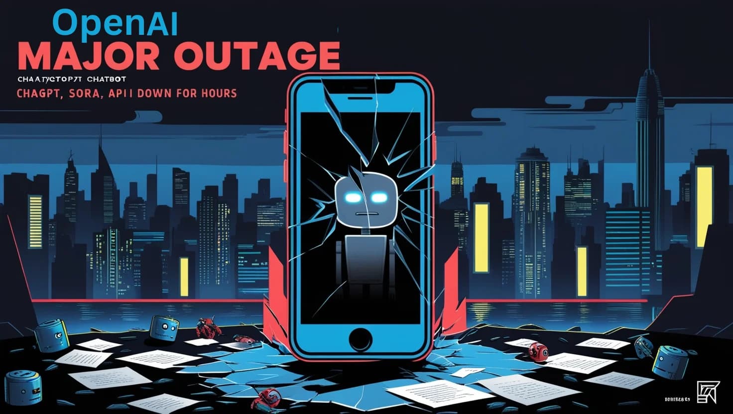 OpenAI Faces Major Outage: ChatGPT, Sora, and API Down for Hours