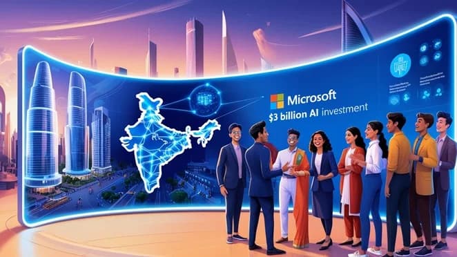 Microsoft Expands $3B AI Investment in India with Major Public and Private Sector Deals