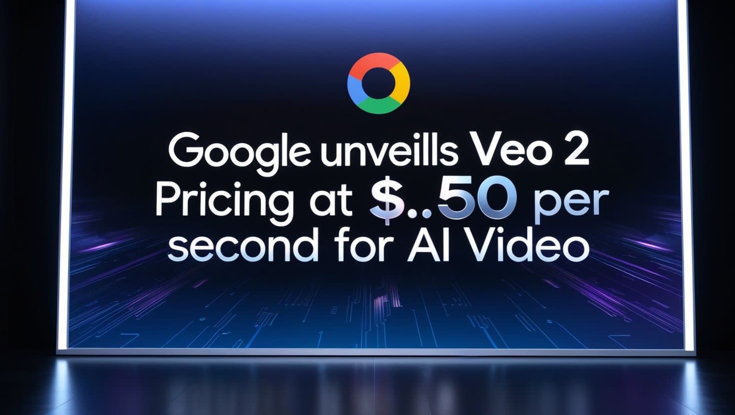 Google Unveils Veo 2 Pricing at $0.50 Per Second for AI Video