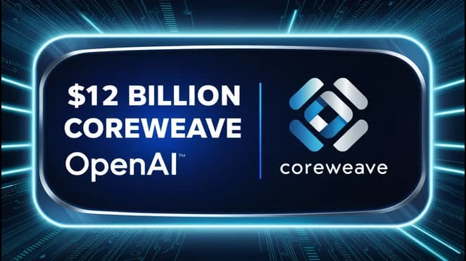 OpenAI Strikes $12B Deal with CoreWeave, Shifting AI Cloud Power