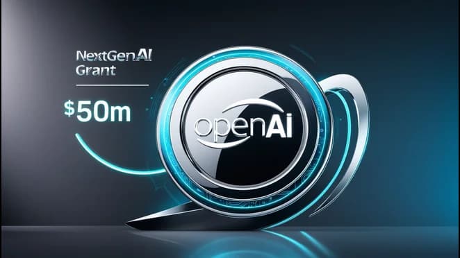OpenAI Unveils $50M NextGenAI Grant to Support AI Research