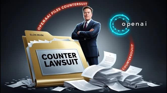 OpenAI Files Countersuit Against Elon Musk Amid Legal Battle