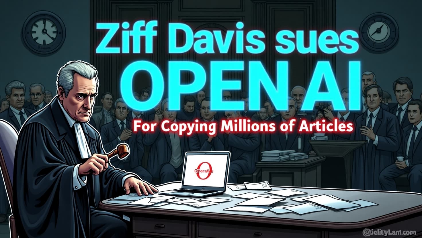 Ziff Davis Sues OpenAI for Copying Millions of Articles