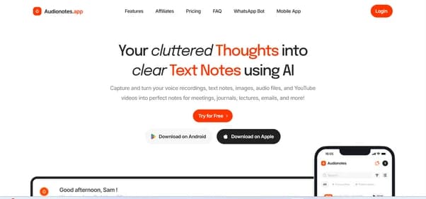 Audionotes App
