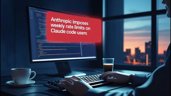 Anthropic imposes weekly rate limits on Claude Code users
