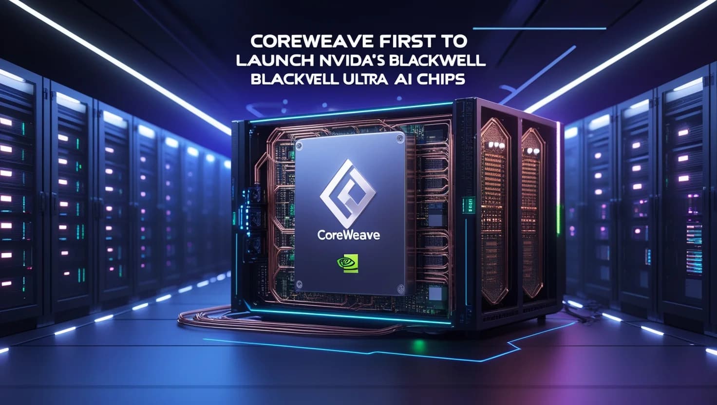 CoreWeave First to Launch Nvidia’s Blackwell Ultra AI Chips