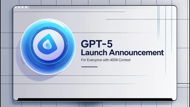 OpenAI launches GPT-5 for everyone with 400K context