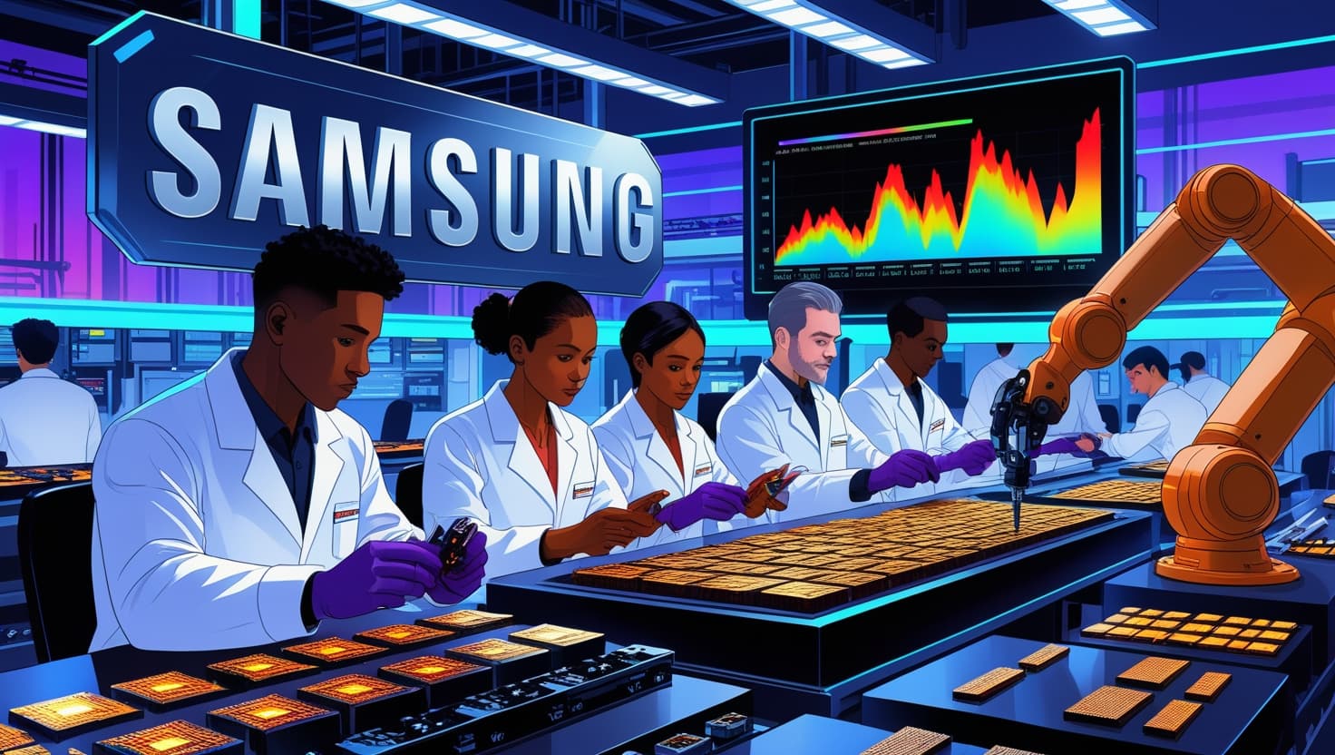 Samsung Struggles to Catch Up in AI Memory Chip Market