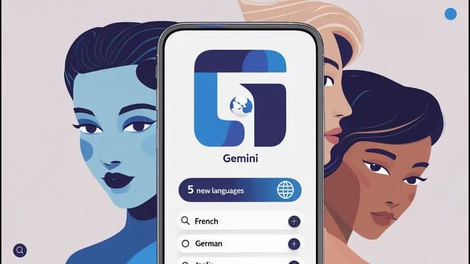 Gemini app expands to audio; Search adds five languages