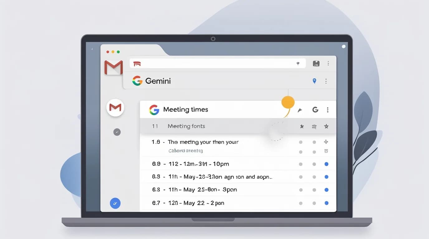 Gmail’s Gemini now suggests meeting times from your Calendar