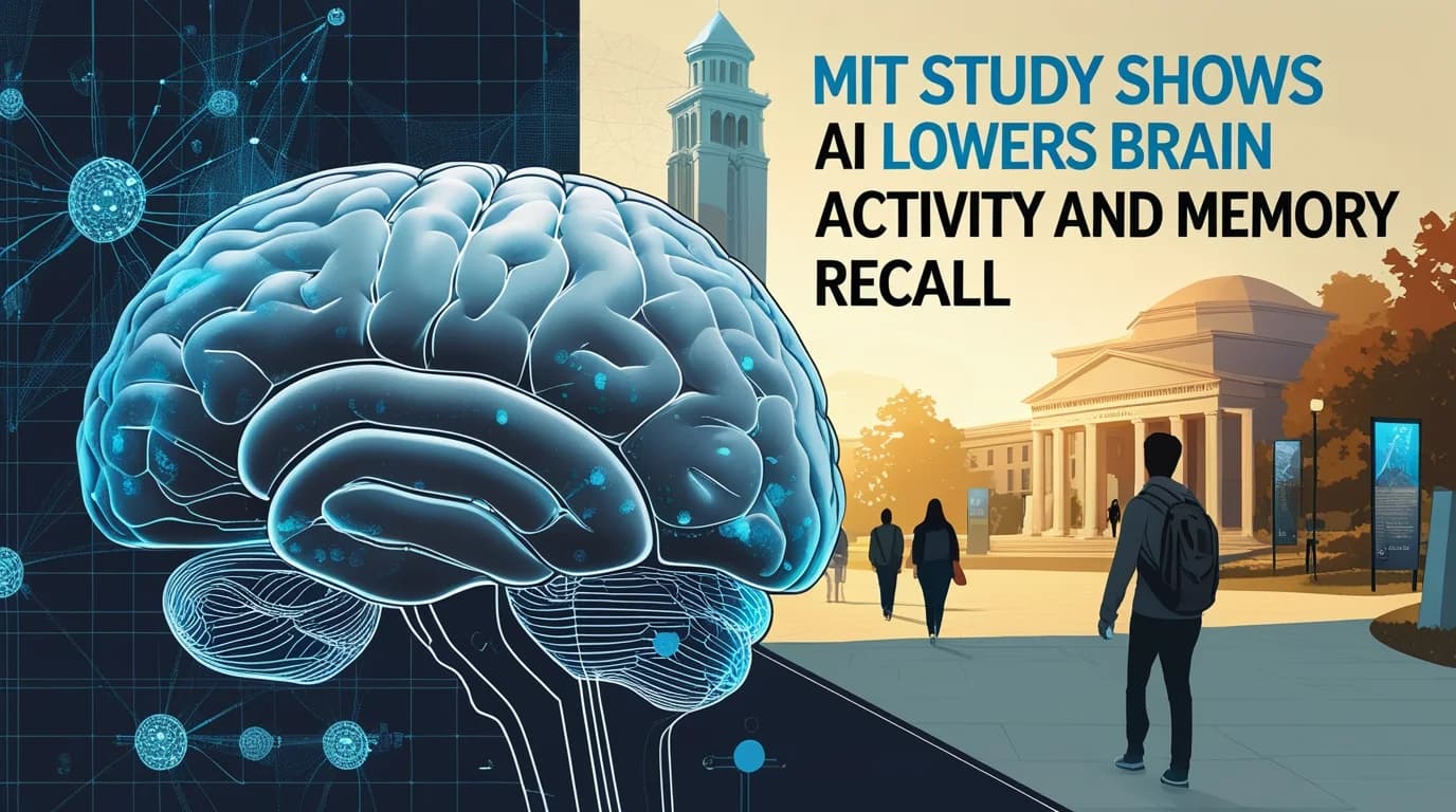 MIT Study Shows AI Lowers Brain Activity and Memory Recall