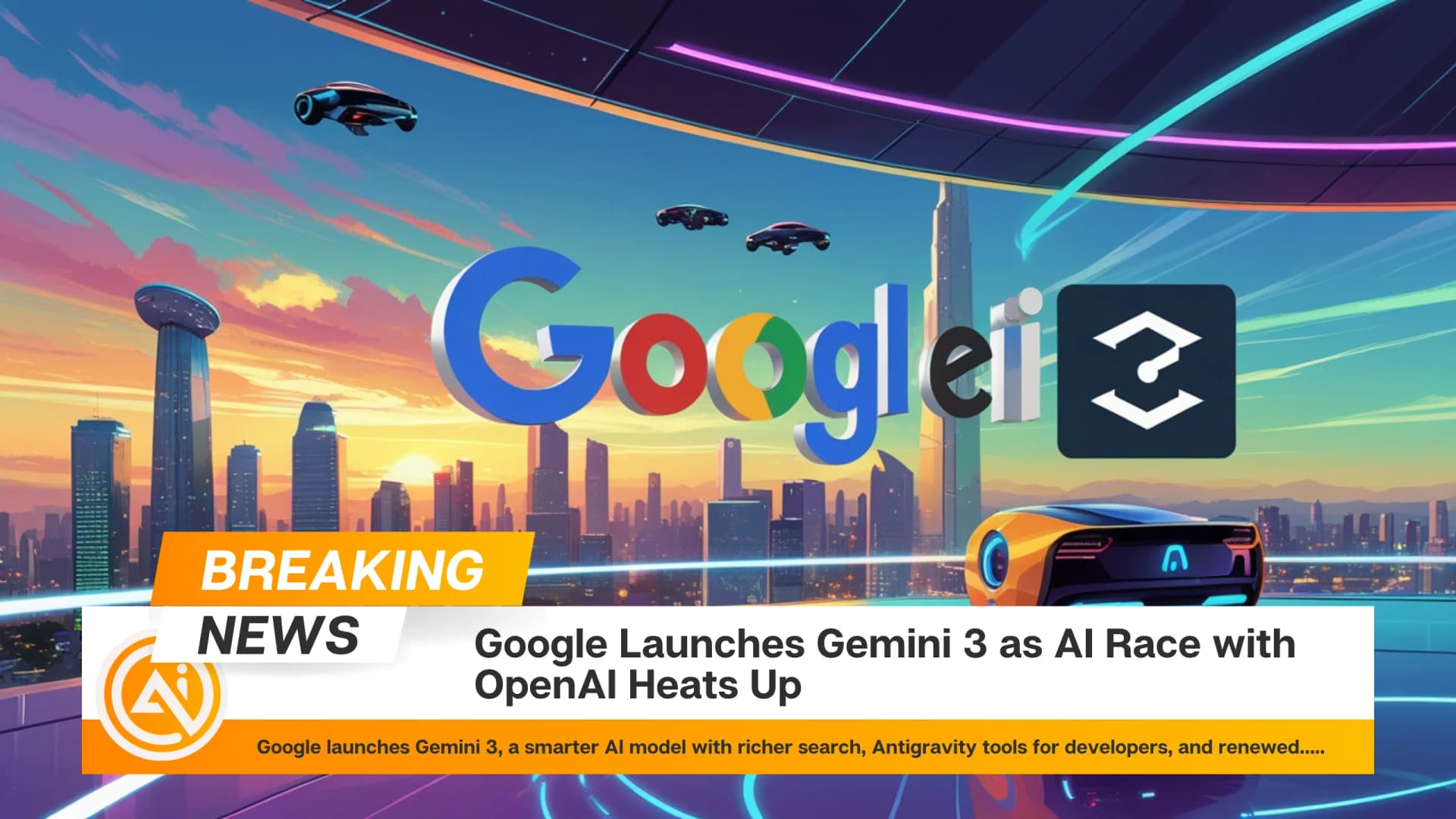 Google Launches Gemini 3 as AI Race with OpenAI Heats Up