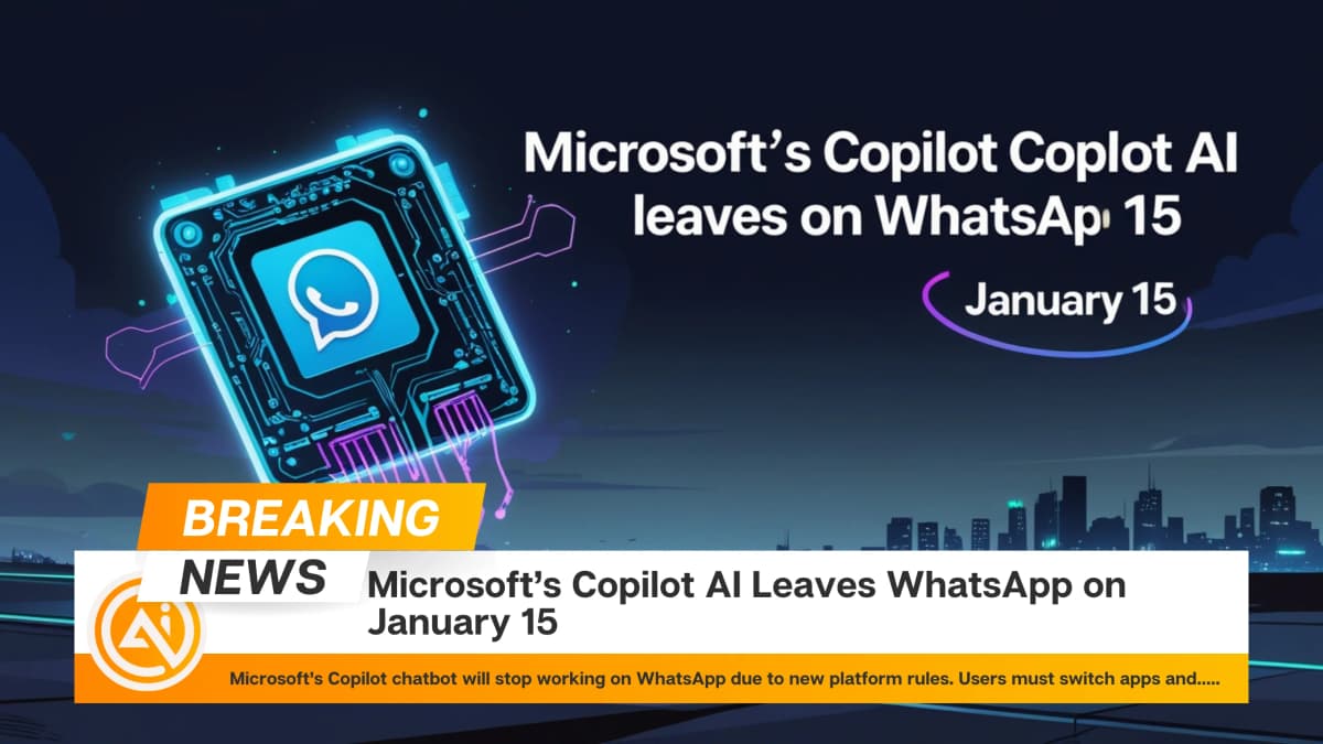 Microsoft’s Copilot AI Leaves WhatsApp on January 15