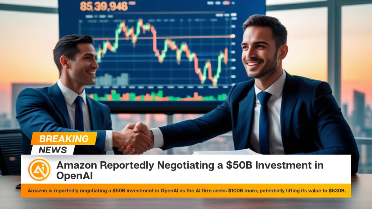 Amazon Reportedly Negotiating a $50B Investment in OpenAI